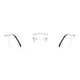 Rectangle Gold Eyeglasses