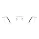 Rectangle Silver Eyeglasses