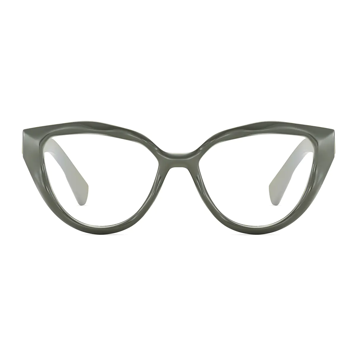Cat-eye Green/Beige Eyeglasses