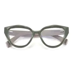 Cat-eye Green/Beige Eyeglasses