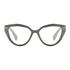 Cat-eye Green/Beige Eyeglasses