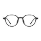 Round Black/Silver Eyeglasses