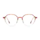 Round Gradient Brown/Rose Gold Eyeglasses
