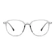 Square Transparent Gray Eyeglasses