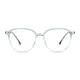 Square Transparent Green Eyeglasses