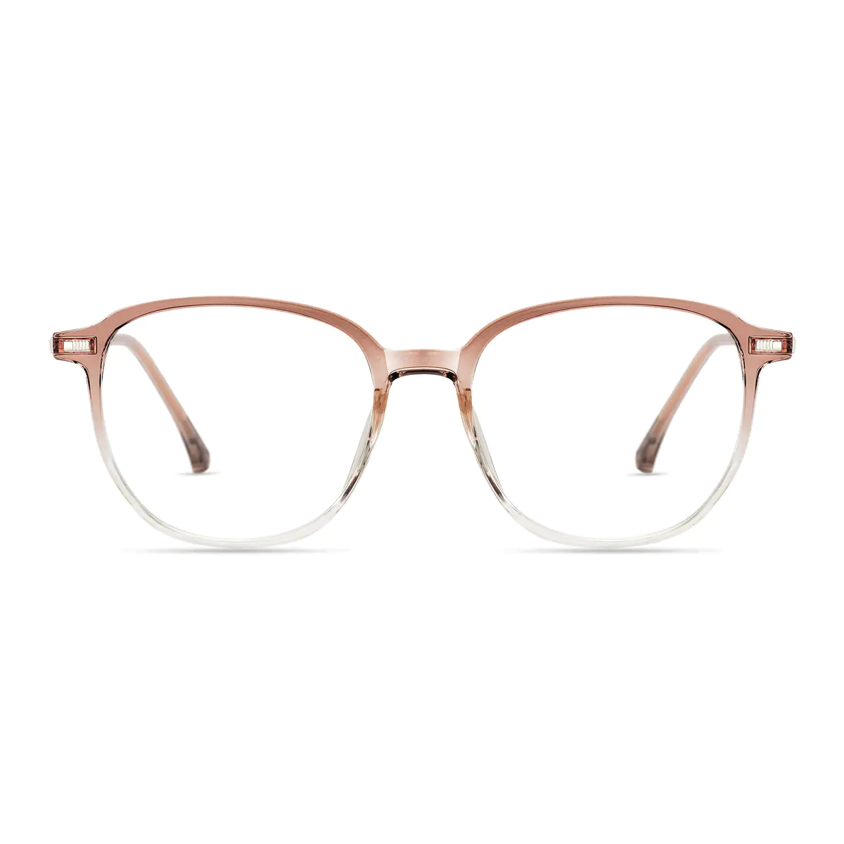 Square Transparent Pink Eyeglasses