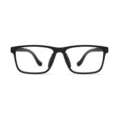 Kids' Rectangle Black Eyeglasses