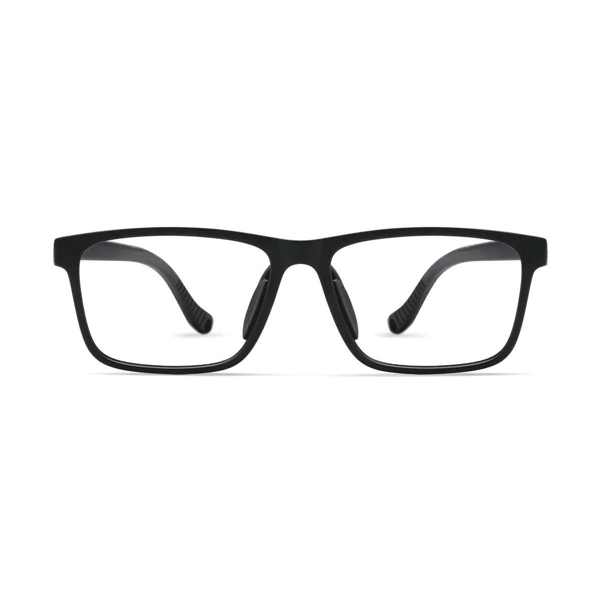 Kids' Rectangle Black Eyeglasses