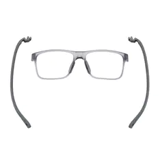 Kids' Rectangle Transparent Gray Eyeglasses