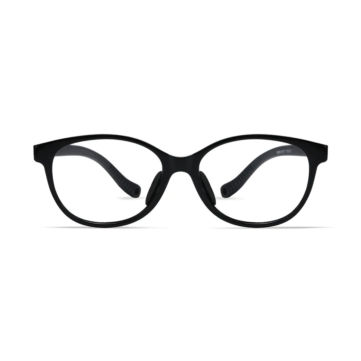 Kids' Round Black Eyeglasses