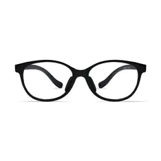Kids' Round Black Eyeglasses