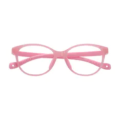 Kids' Round Pink Eyeglasses