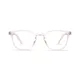 Kids' Round Clear/Pink Eyeglasses