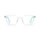 Kids' Round Clear/Blue Eyeglasses
