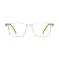 Kids' Rectangle Clear/Gray Eyeglasses