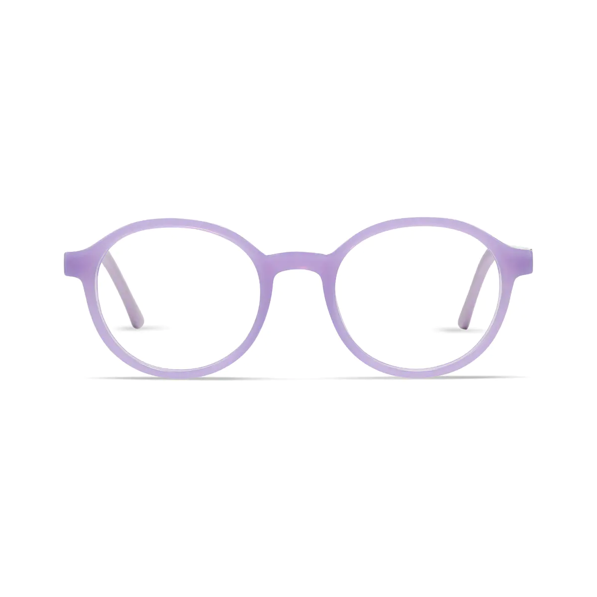 Kids' Round Purple Eyeglasses