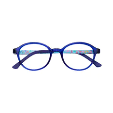 Kids' Round Blue Eyeglasses