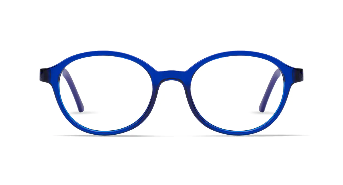 Kids' Round Blue Eyeglasses