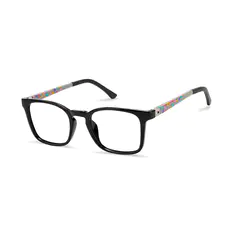 Kids' Square Black Eyeglasses