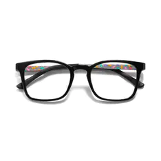 Kids' Square Black Eyeglasses