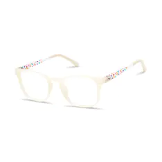 Kids' Square White Eyeglasses