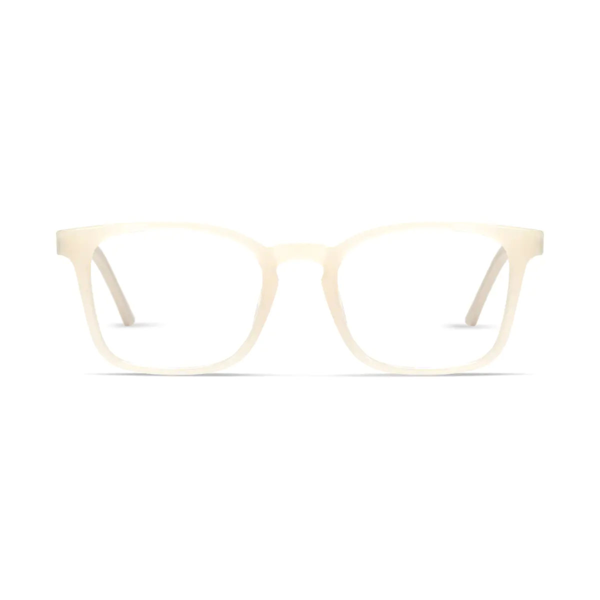 Kids' Square White Eyeglasses