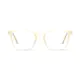 Kids' Square White Eyeglasses