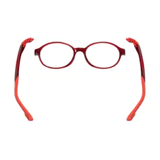 Kids' Oval Red Eyeglasses