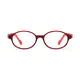 Kids' Oval Red Eyeglasses
