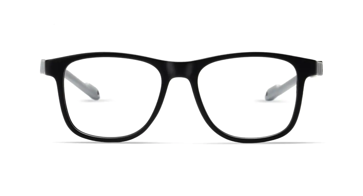 Kids' Square Black Eyeglasses