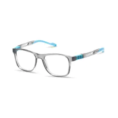 Kids' Square Transparent Gray Eyeglasses