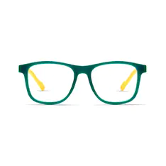 Kids' Square Green/Yellow Eyeglasses