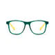 Kids' Square Green/Yellow Eyeglasses