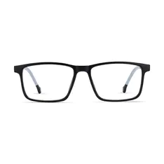 Kids' Rectangle Black/Gray Eyeglasses