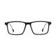 Kids' Rectangle Black/Gray Eyeglasses