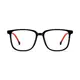 Kids' Square Black/Red Eyeglasses