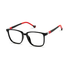 Kids' Square Black/Red Eyeglasses