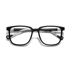 Kids' Square Black/Gray Eyeglasses