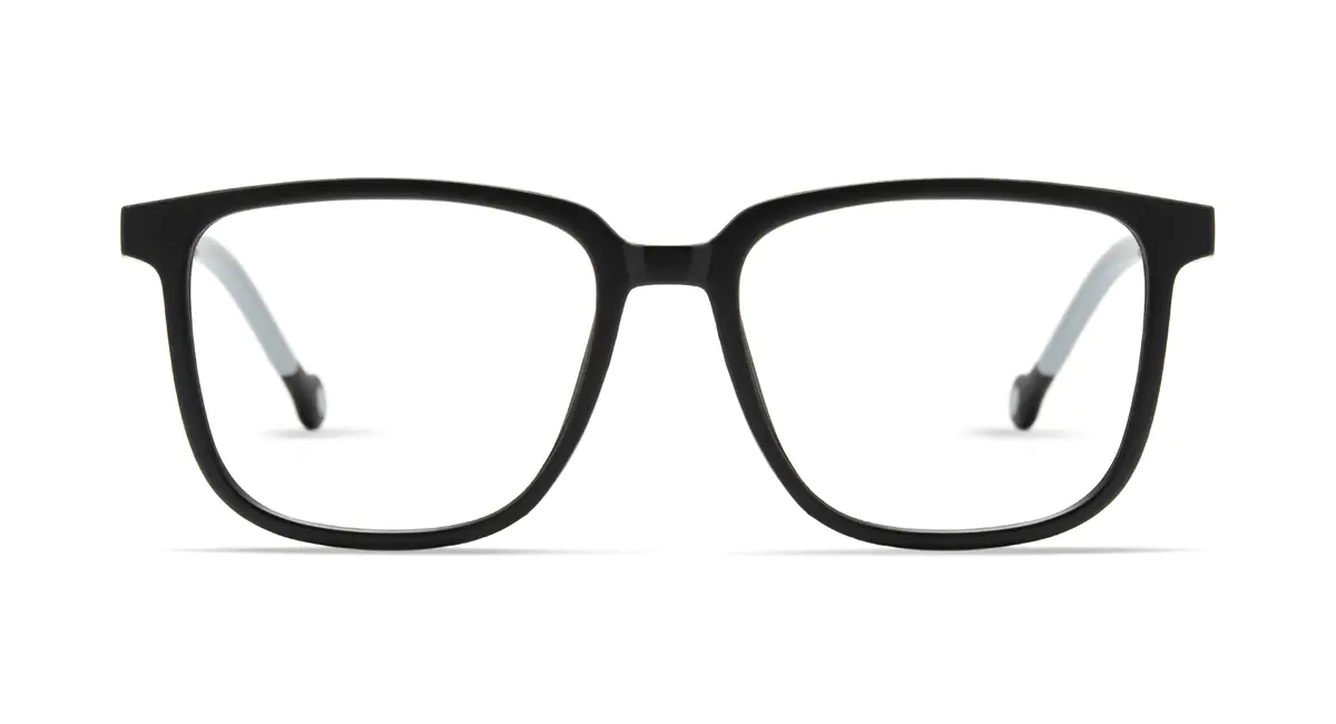 Kids' Square Black/Gray Eyeglasses