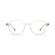 Kids' Round Clear/Pink Eyeglasses