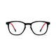 Kids' Square Black/Red Eyeglasses