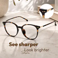 Round Tortoiseshell Eyeglasses