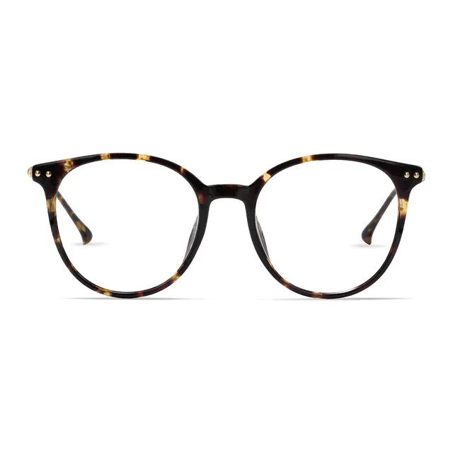 Round Tortoiseshell Eyeglasses