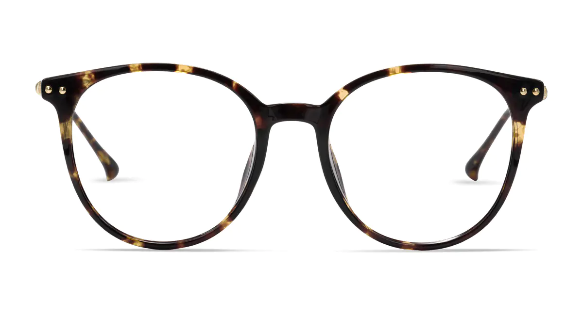 Round Tortoiseshell Eyeglasses