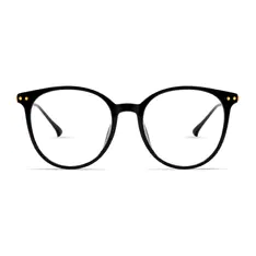 Round Black Eyeglasses