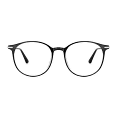 Round Black/Clear Eyeglasses