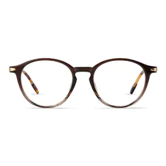 Round Brown Eyeglasses