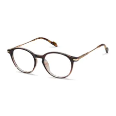 Round Brown Eyeglasses
