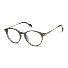 Round Transparent Olive Eyeglasses