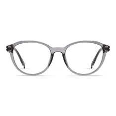 Cat-eye Transparent Gray Eyeglasses